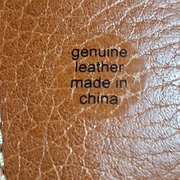 Brown and Silver Key Card Holder with Textured Leather - Picture 9 of 10